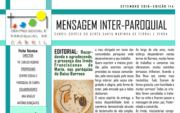 Mensagem Inter-Paroquial